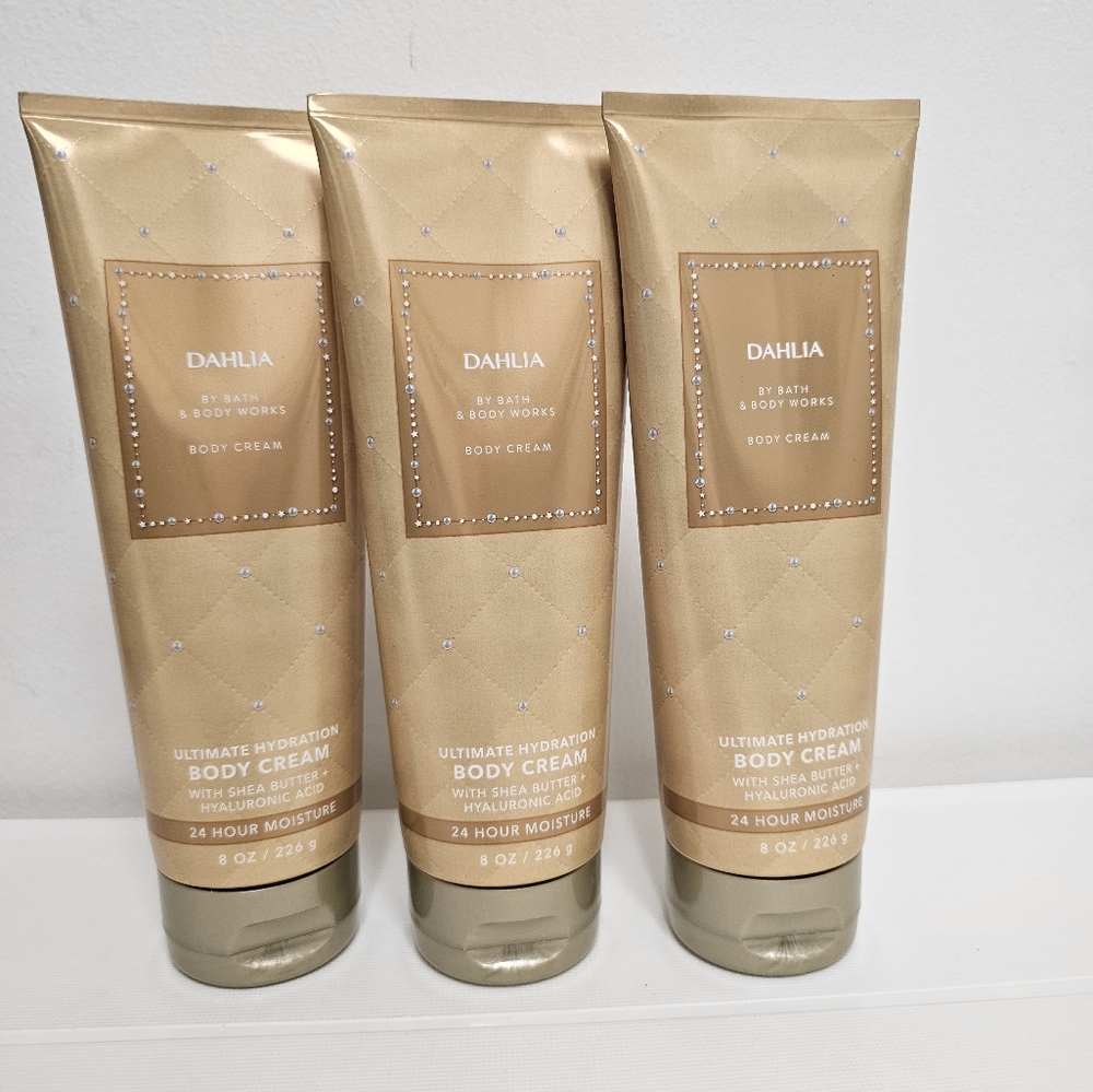 Bath & Body Works Dahlia Body Cream Trio